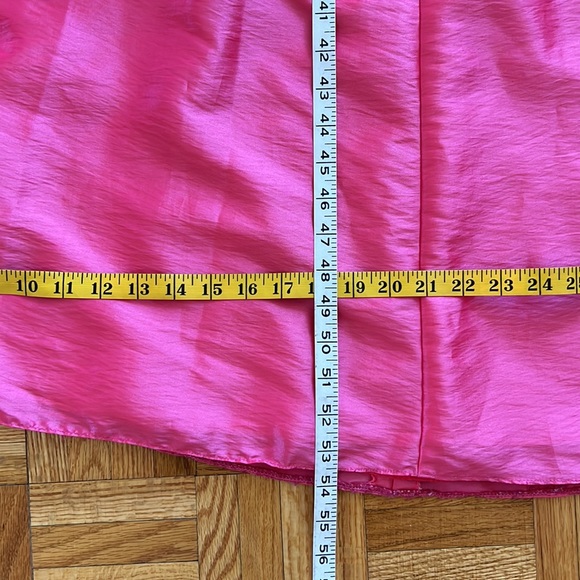 Tutto Bene Iridescent Peach Punch Fit/Flare Rhinestone Gown Sz 6 EUC - Picture 13 of 14